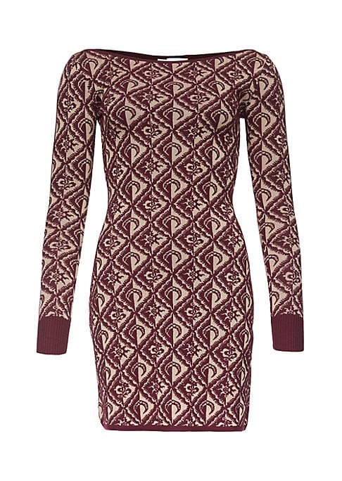 Diamante Jacquard Minidress