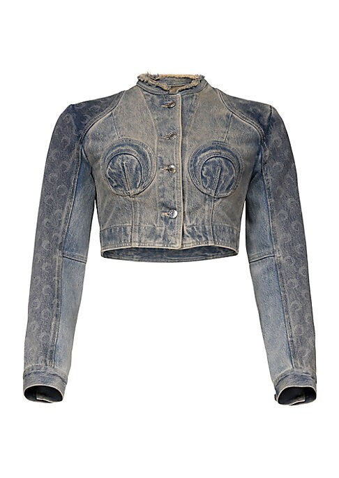 Crescent Cut Denim Jacket