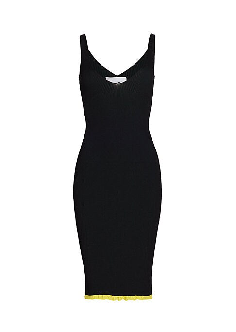 Chic Rib-Knit Midi Dress
