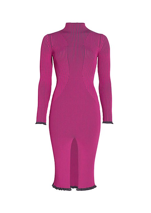 Ribbed Turtleneck Dress