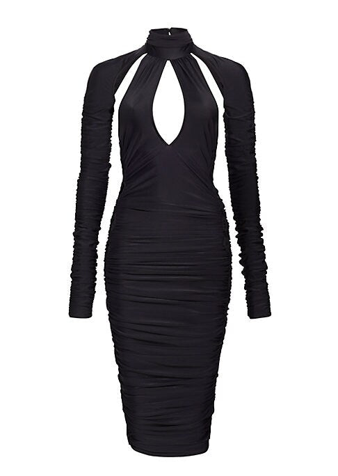 Chic Ruched Midi Dress
