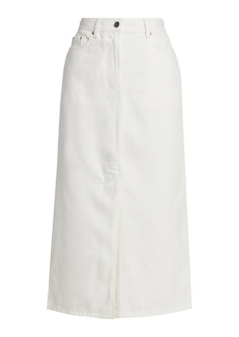 Classic Denim Midi Skirt