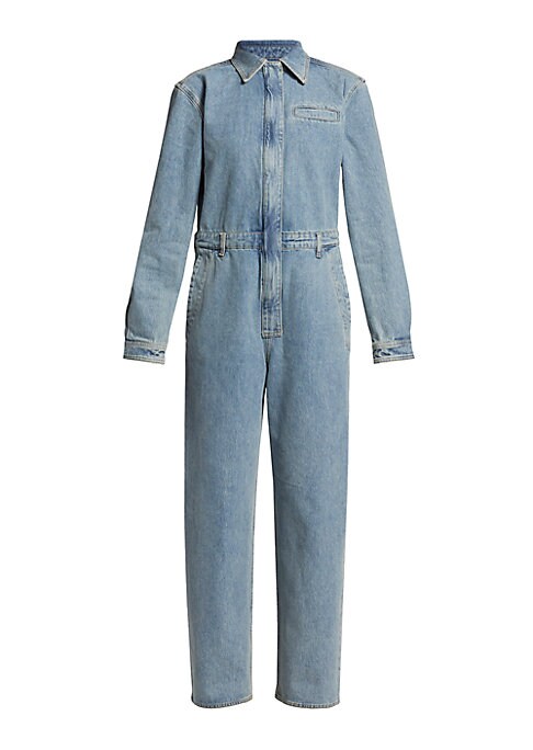 Chic Wide-Leg Denim Suit