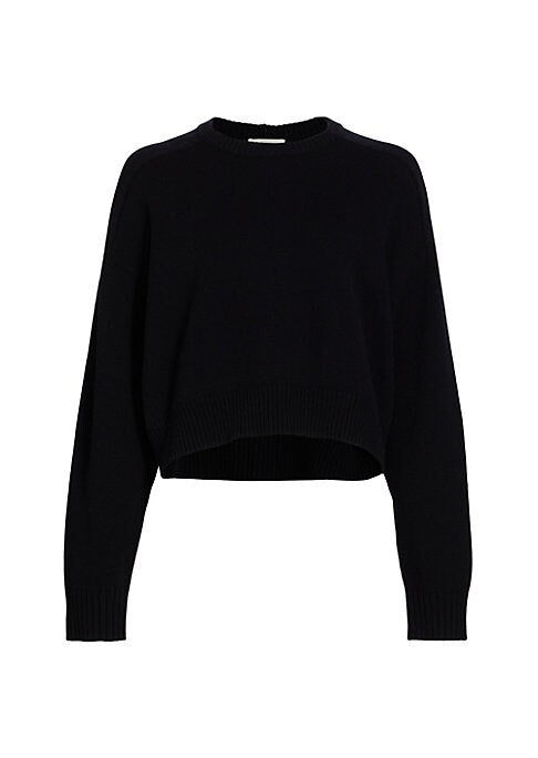 Chic Cropped Knit Sweater