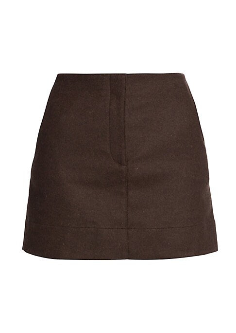 Wool-Blend Chic Miniskirt