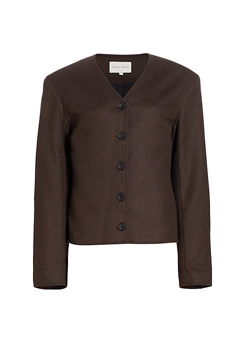 V-neck Buttoned Jacket