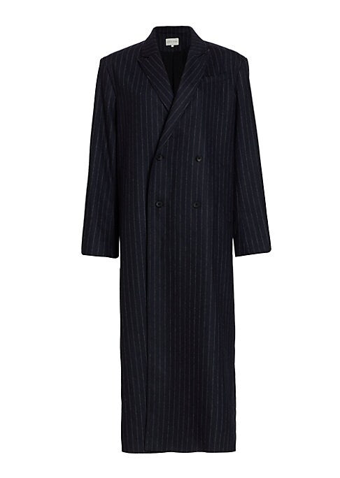 Classic Pinstripe Long Coat