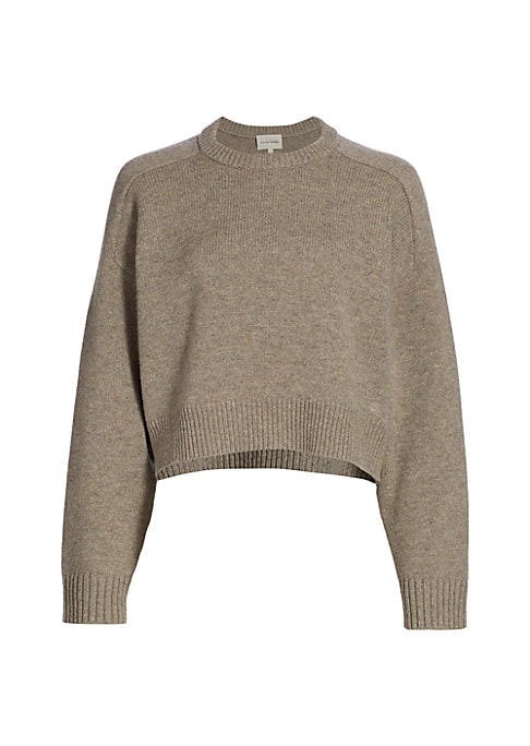 Chic Cropped Knit Sweater