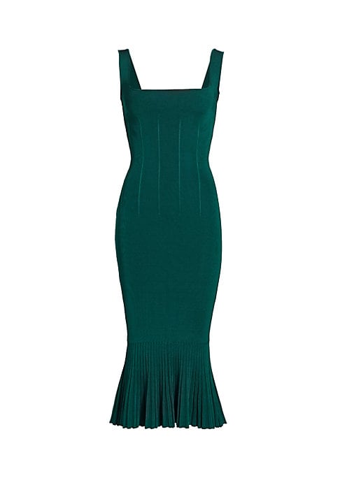 Chic Ribbed Midi Dress