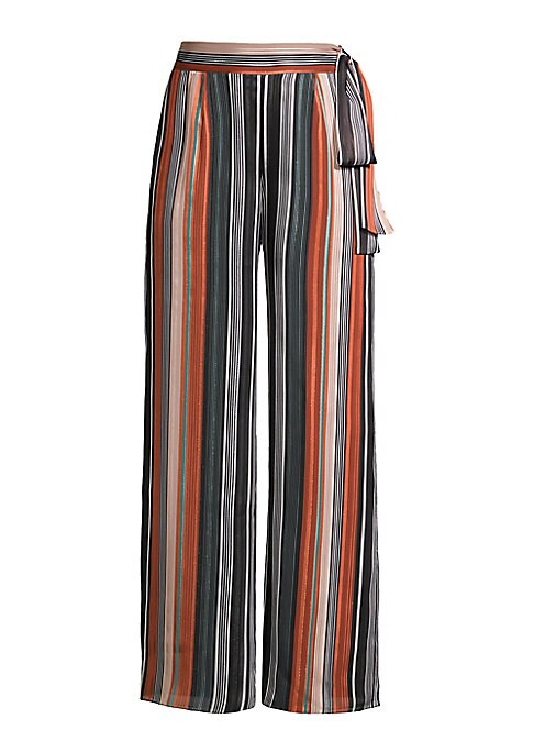 Striped Tie-Waist Trousers