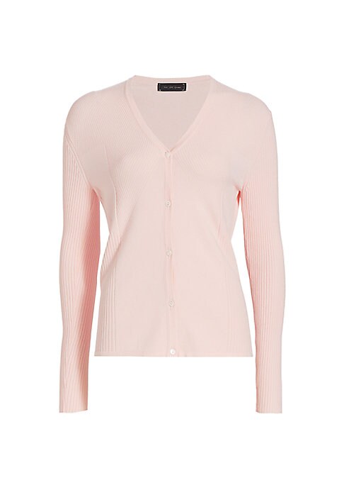 Ribbed V-Neck Cardigan