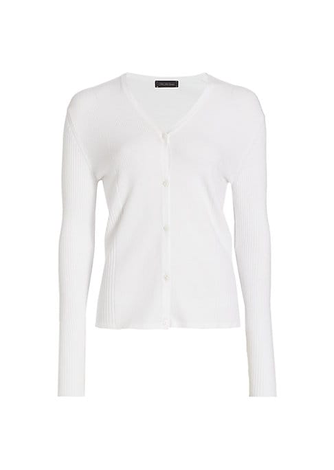Ribbed V-Neck Cardigan