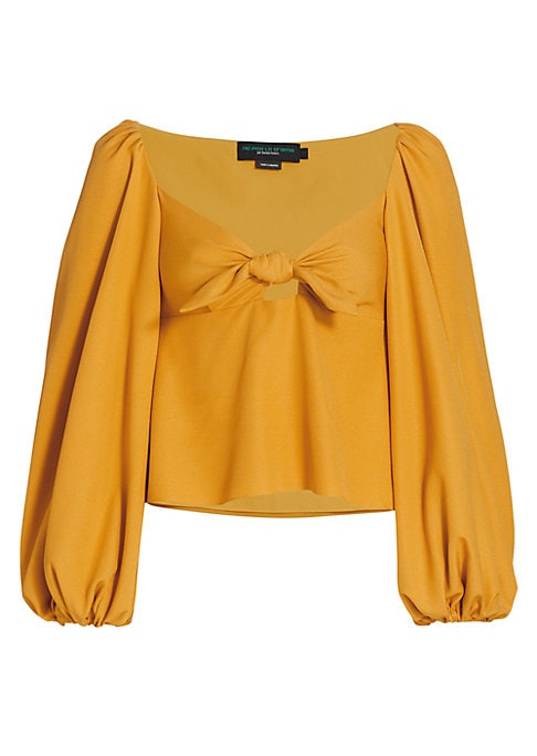 Charming Bow V-Neck Top