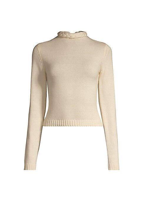 Braid Back Knit Sweater
