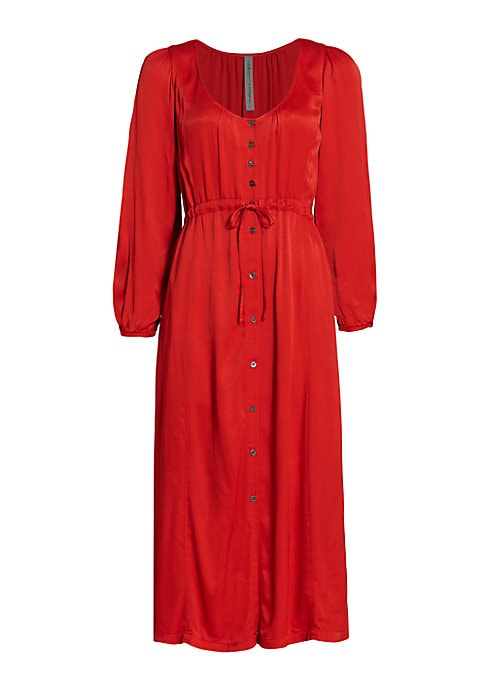 Chic Button-Up Midi Dress