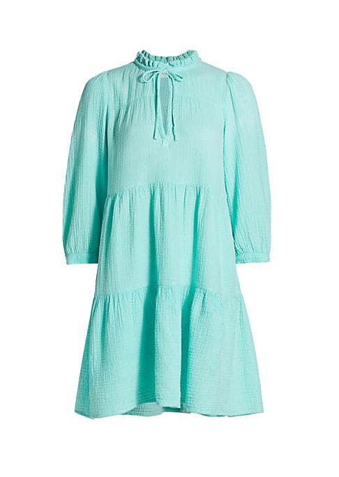 Ruffled Cotton Tiered Dress