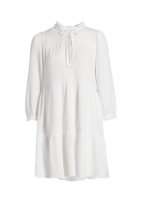 Ruffled Tiered Cotton Dress