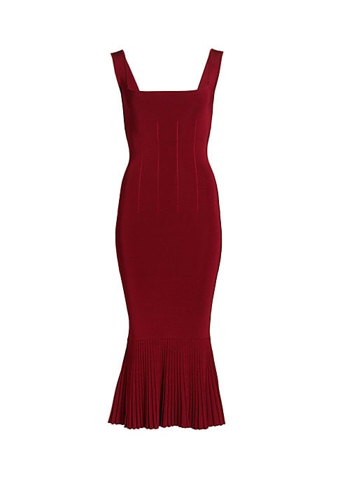 Chic Ribbed Midi Dress