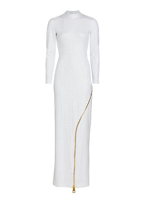 Glimmering Asymmetrical Gown
