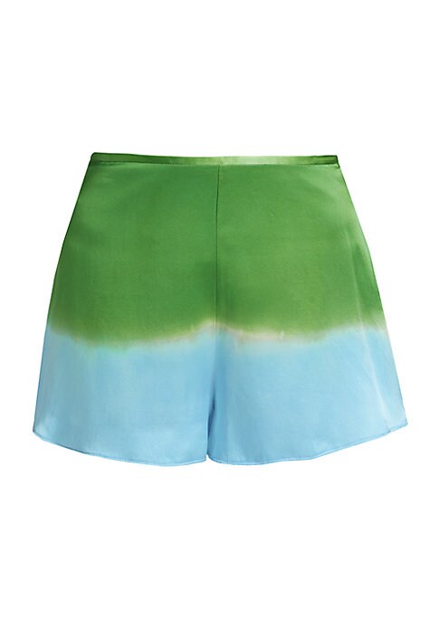 Tricolor Silk Summer Shorts