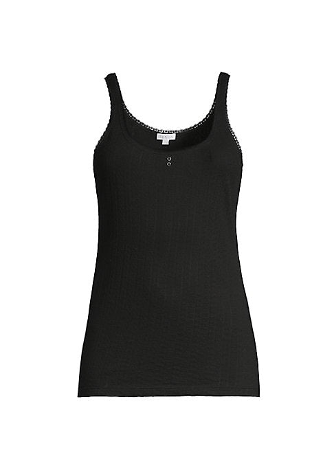 Scoop Neck Pointelle Tank