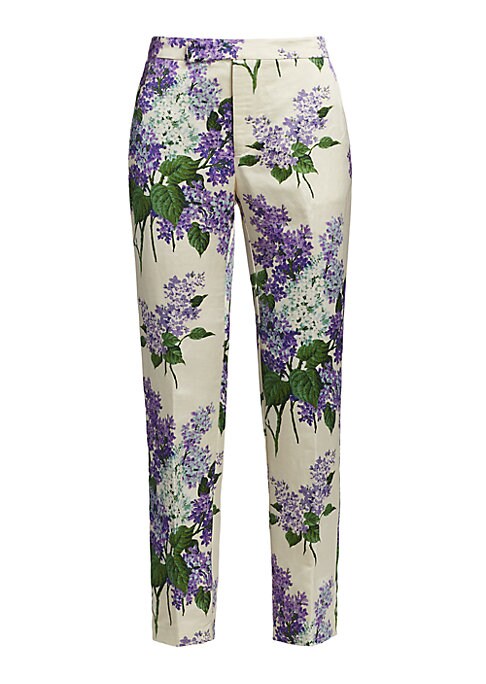 Floral Slim Fit Trousers