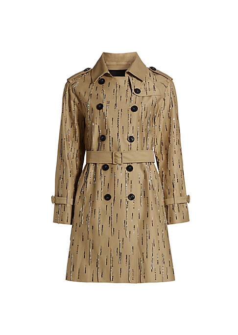 Fringe Glam Trench Coat