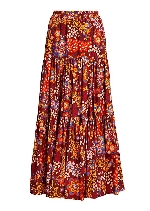 Tartanta Tiered Maxi Skirt