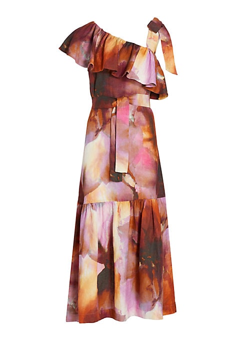 Ruffled Midi Dress Delight