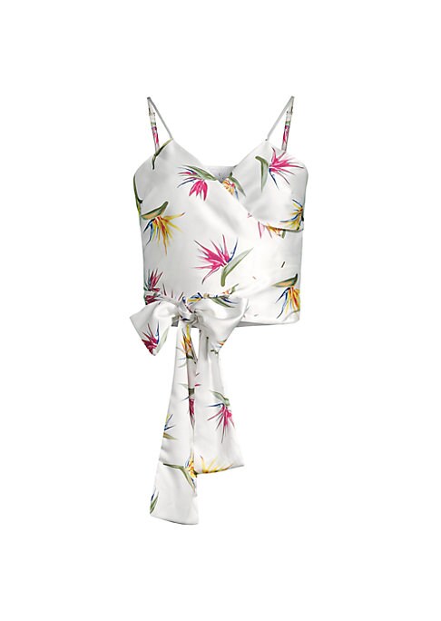 Elegant Floral Satin Top