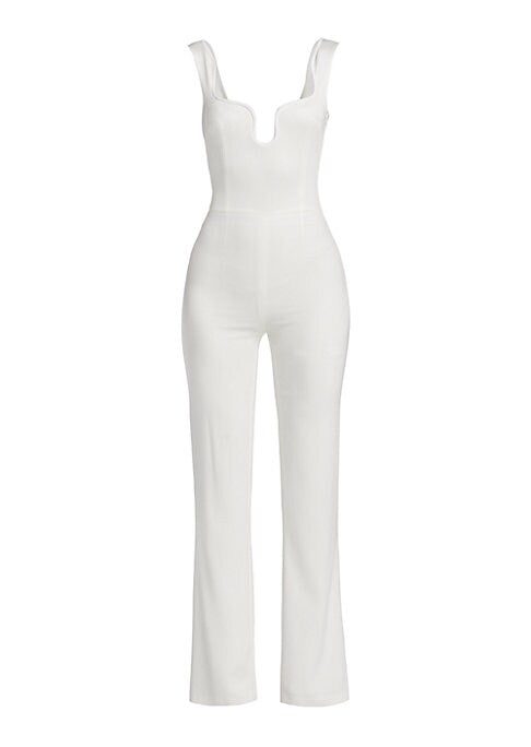 Flared Sweetheart Jumpsuit