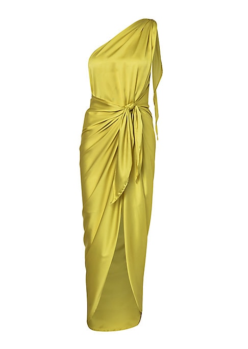 Elegant Asymmetric Draped Dress