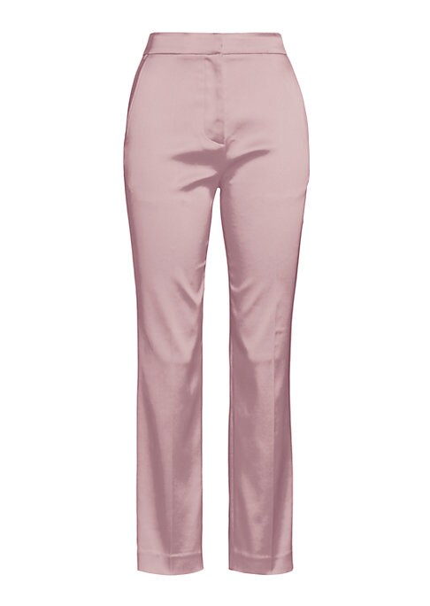 Chic Satin Crop Trousers