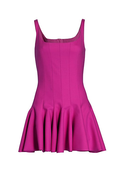 Flounce Hem Mini Dress