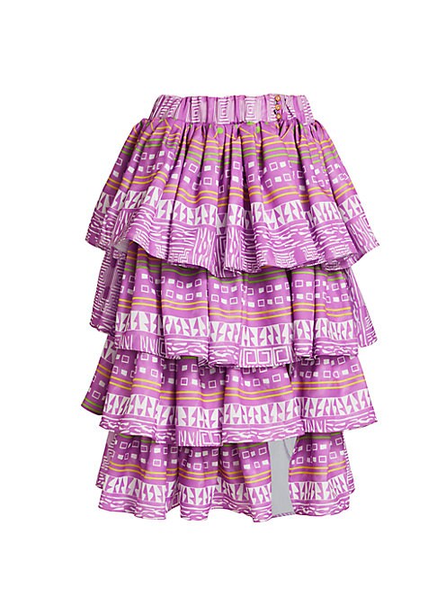 Ruffled Geo Skirt
