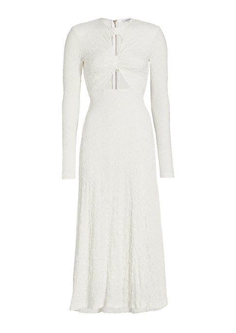 Textured Cut-Out Dress