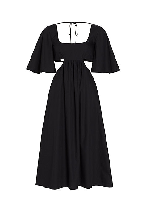 Flirty Flutter Midi Dress