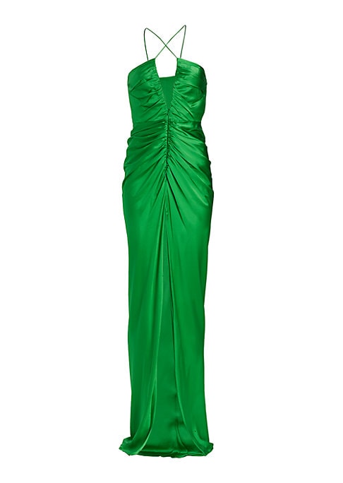 Chic Silk Halter Dress