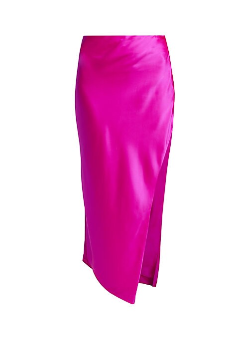 Satin Luxe Side Slit Skirt