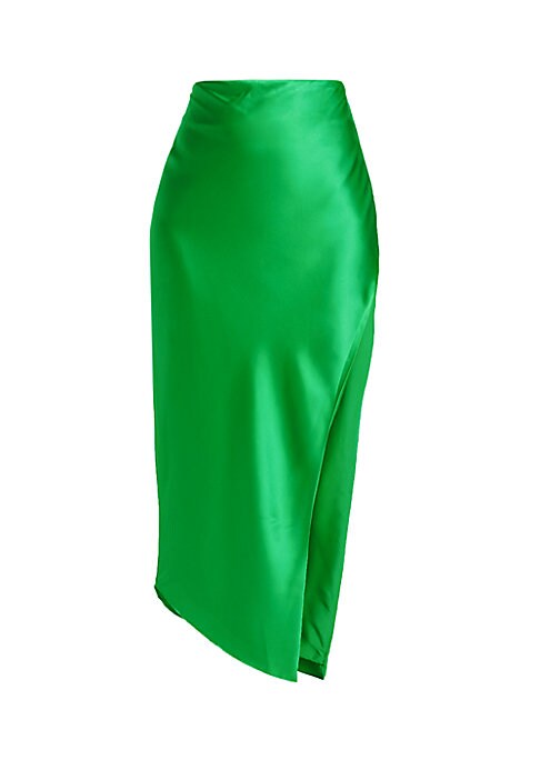 Luxe Asymmetrical Silk Skirt