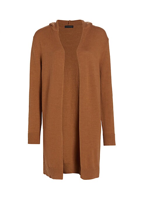 Cozy Wool-Blend Hooded Cardigan