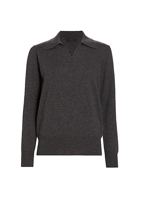 Luxurious Cashmere Polo Sweater