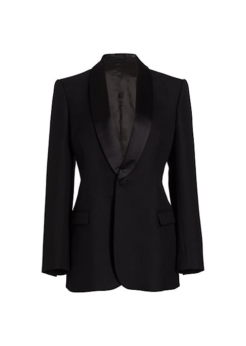 Tuxedo Style Wool Blazer