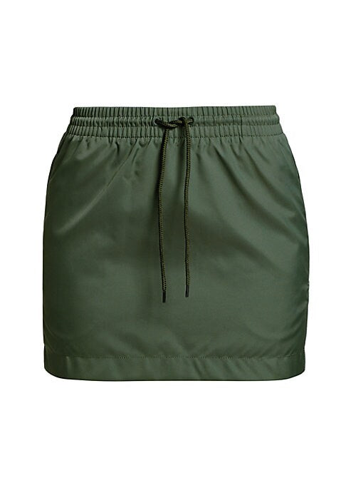 Drawstring Mini Skirt