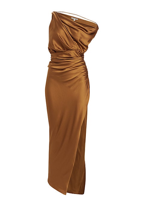 Elegant Asymmetrical Silk Dress