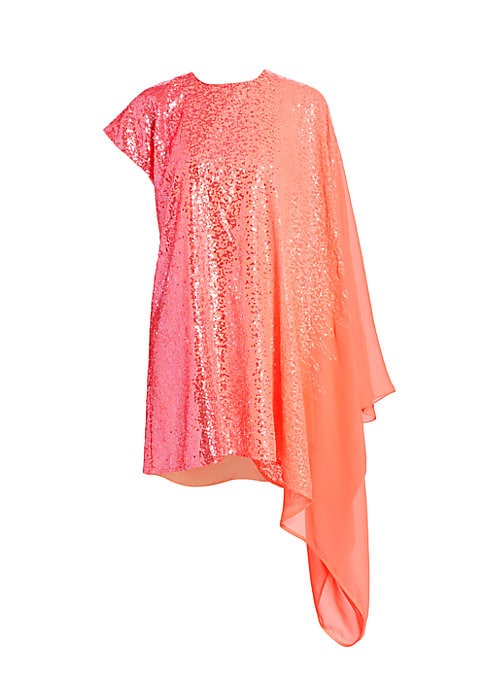 Sequined Cape Minidress