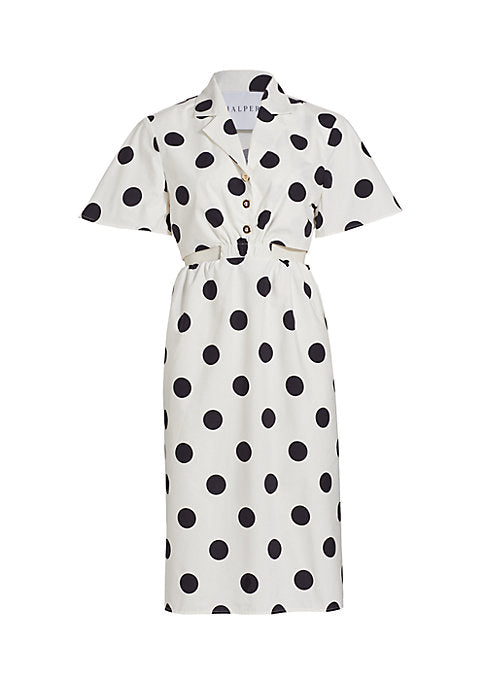 Dot Cut-Out Dress