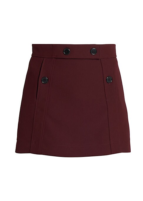 Chic Button Pocket Skirt