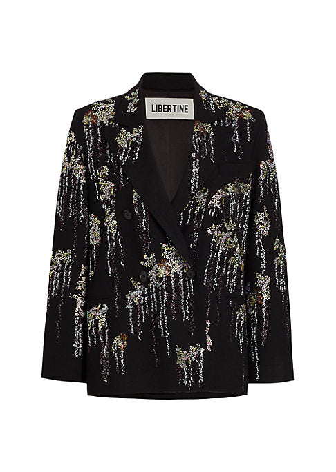 Glimmering Wool Blazer