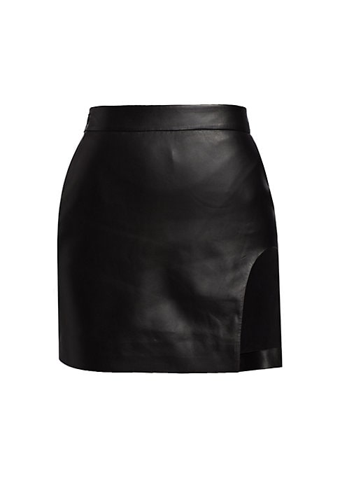 Edgy Leather Mini Skirt